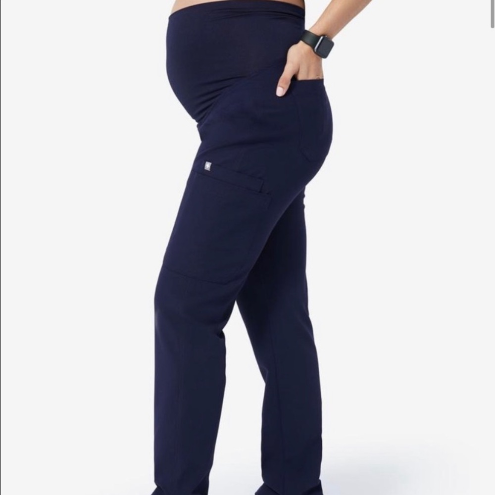FIGS Yola 2.0 Maternity Scrub Pant Small Navy